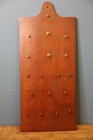 Vintage Key Lock Padlock Holder Wall Rack Hook Primitive Wood Hanging Locksmith