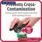 Safe-cut Can Opener With Easy Turn Knob  Black
