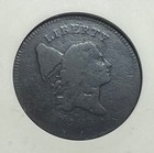 1795 Plain Edge Liberty Cap Half Cent - Nice Early Date 1 2c  Anacs Vg-8 Details