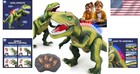Safe Non-toxic Remote Dinosaur Toy - Walking T-rex With Lights   Sounds For Kids