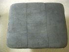 Upholstered Gray Ottoman Rocker Glider Footstool Baby Nursery 21  x17   X 14 5  