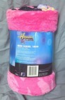 New disney Hannah Montana Miley Cyrus Pink Polka Dots Plush Blanket Throw