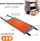Heating Pad For Pain   Cramps Relief  12 x24  Cordless Electric Heat Pad With
