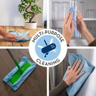 50 Pack Microfiber Cleaning Cloth  Bulk Towels For Home  Reusable Mi   
