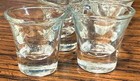 Vintage Glass Church Wine Communion Cups Flared Top Weighted Bottom