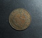 1866 Azores 5 Reis Copper Coin