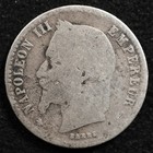 France 50 Centimes 1867a  Coin  Silver  Inv f563