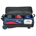 Kr Strikeforce Royal Flush Usa 3 Ball Roller Bowling Bag