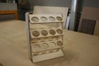 Spray Can 12 Slot Lube Holder Garage Storage Rack Wood Shelf Organizer