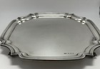 Footed Tray  English Sterling Silver  Sheffield 1944  Emile Viner 12  X 12  866g