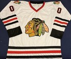 Clark Griswold Chicago Blackhawks White Hockey Jersey Mens Large Chevy Chase