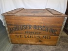 Vintage 1976 Budweiser Anheuser Busch Centennial Wooden Beer Crate Box 1876-1976