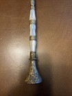 Antique Victorian Umbrella Gold   Mother Of Pearl Vintage 14    Handle
