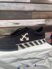 Off-white Size 13 Virgil Abloh Low Vulcanzied Black White