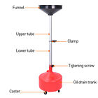 Adjustable Oil Lift Drain Heavy Duty Portable Waste Oil Drain Tank - 8 Gallon