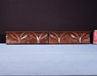 Pair Of Antique Gothic Carved Drawer Panels trim In Solid Walnut Wood Salvage