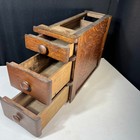 Antique Treadle Sewing Machine Cabinet 3 Wood Drawers Right Side With Frame