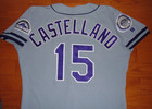 Colorado Rockies Pedro Castellano 1993 Game Used Worn Jersey Inaugural Patch Loa