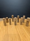 Lot Of 9 Antique Wooden Boye Needle Cases Some With Needles 