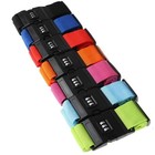 1pc Adjustable Luggage Strap With Password Lock Anti-theft Suitcase Packing Belt