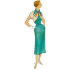 Vintage 1950s Pattern     One-piece Sun-back Dress   Bolero - Bust 36     91 4cm 