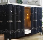 Blackout Bunk Bed Curtains Breathable Dustproof Bed Shading Drapes Lightproof   