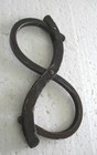Dollar Shape Handcuffs Shackles For Prisnors Vintage
