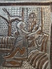 Vintage Handmade Engraved Solid Copper Wall Plaque Middle East Persian Art