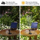Solar Fountain Water Pump For Outdoor Pool  Small Pond  Garden Fish Tank