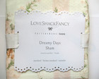 Pottery Barn Teen Loveshackfancy Dreamy Days Pillow Sham Blush Ivory