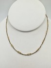 Antique Old Vtg 14in Watch Fob Chain 14k Gold Filled Necklace Signed Repurp Read