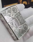 Zippo Norse Apocalypse Odin   Four Horsemen Silver Lighter