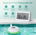 Inkbird 2nd-gen Floating Pool Thermometer Digital With Ibs-m2 Wi-fi Gateway Comb
