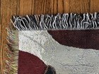 67x55 The Beatles Usa Flag Afghan Rug Tapestry Woven Throw Blanket New W  Tag