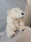 Coca-cola Advertising White Polar Bear 1994 Plush Stuffed Animal Soft Vintage
