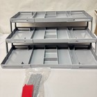 3 Tier Drawer Organizer  Multi Tier Expandable Storage Collapsible Single Row