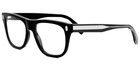 Brand New Fendi Fe50070i 001 Shiny Black Silver Authentic Eyeglasses Frame 54-17