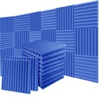 12- 96 Acoustic Foam Panel Wedge Studio Soundproofing Wall Tiles 12 x12 x1  Blue