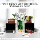 12  Riser Display Box Glossy Black Acrylic Square One Side Open 5 Sides