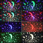 Rotating Starry Sky Projection Night Light Moon Star Lamp For Kids Baby Party Us