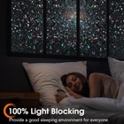 Rabbitgoo Privacy Window Film Rainbow Static Cling Stained Glass Sticker Black