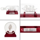 Ussconstitution 1797handblown Glass Ship In A Bottlewoodbasenautical Collectible