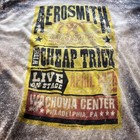 Aerosmith Cheap Trick Wachovia Center Philadelphia Concert Acid Wash T-shirt Xl