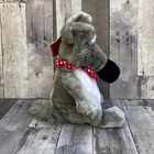 Vtg Dakin   Co Pavlov Dog Gray Stuffed Animal Plush 1985 Tag Watch And Bandanna