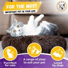 Calming Fluffy Fuzzy Soft Pet Bed   Blanket For Pet Cats dogs  Small- Dark Brown