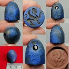 Ancient Lapis Lazuli Griffin Seal Pendant Winged Lion Intaglio Amulet Roman