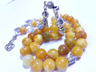 33 Beads Yellow Honey Tasbih Misbaha Islamic Prayer Beads