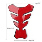 3d Rubber Universal Motorcycle Fuel Gas Tank Pad Protector Decal Sticker Red Yu