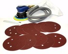 6  Air Random Orbital Palm Sander Vacuum Type W 20pc 80   100-grit Sanding Disc