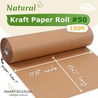 Kraft Paper Roll Brown 17 8 Inch X 1800 Feet Heavy Duty Packing Shipping Craft